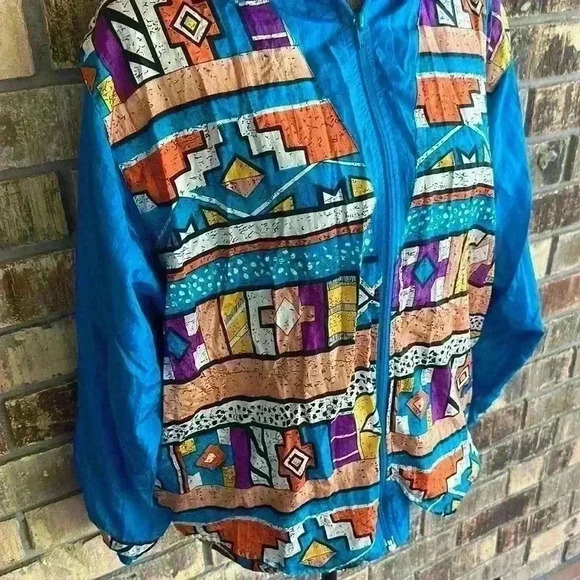 Laura Katherine windbreaker women’s vintage 80’s jacket size L - Picture 11 of 15